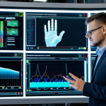 AI-Powered Predictive Maintenance**

"A futuristic factory setting showcasing a holographic display overlayed on complex machinery, highlighting real-time sensor data and predictive maintenance analytics. An engineer in appropriate attire is observing the display with a focused expression. The scene should convey innovation, data-driven decision-making, and advanced technology preventing equipment failures. safe for work, appropriate content, fully clothed, professional, perfect anatomy, natural proportions, high quality, well-formed hands, proper finger count, natural body proportions, IoT sensors, data visualization."

**